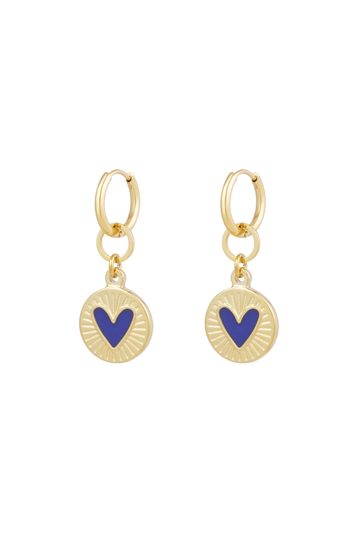 Glowing heart oorbellen