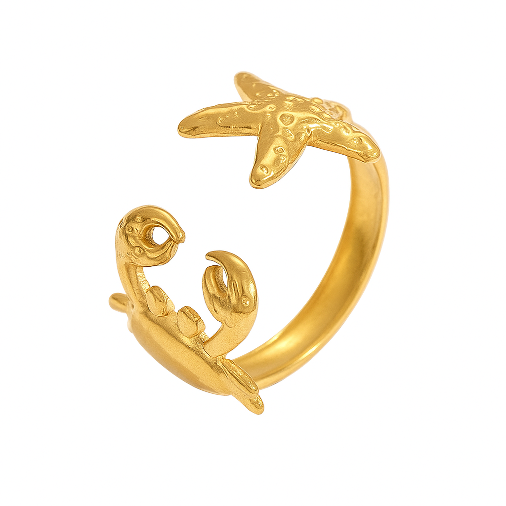 Krab en ster ring