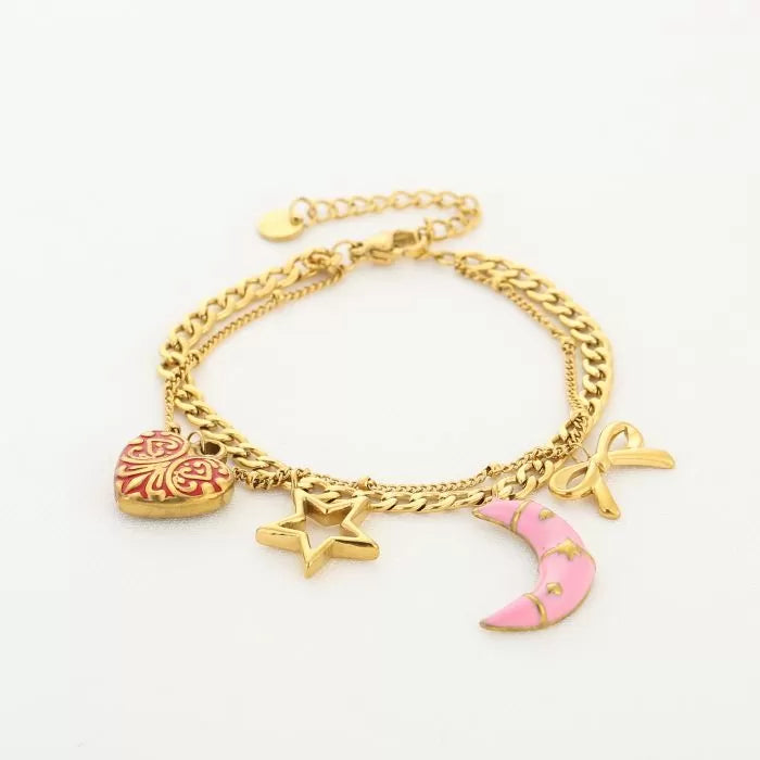 Moon bedelarmband