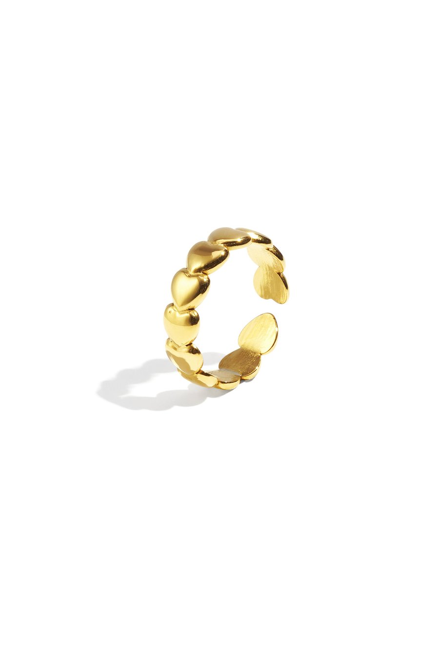 Hearts row ring