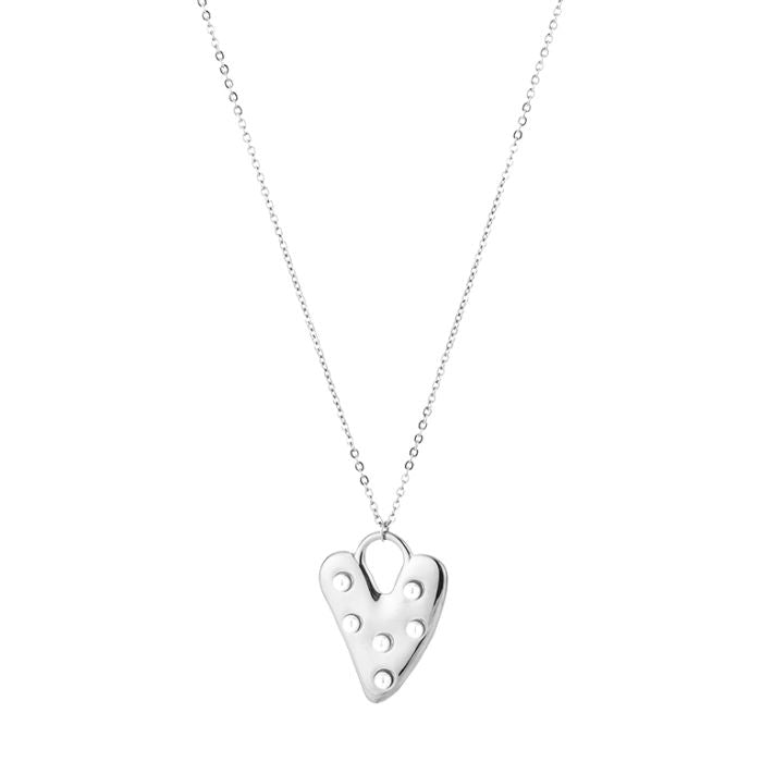 Lange pearly hearts ketting