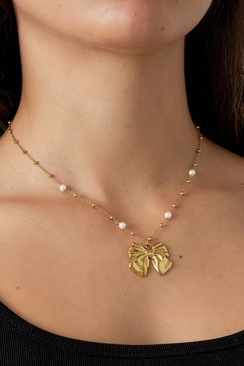 Baby bow ketting