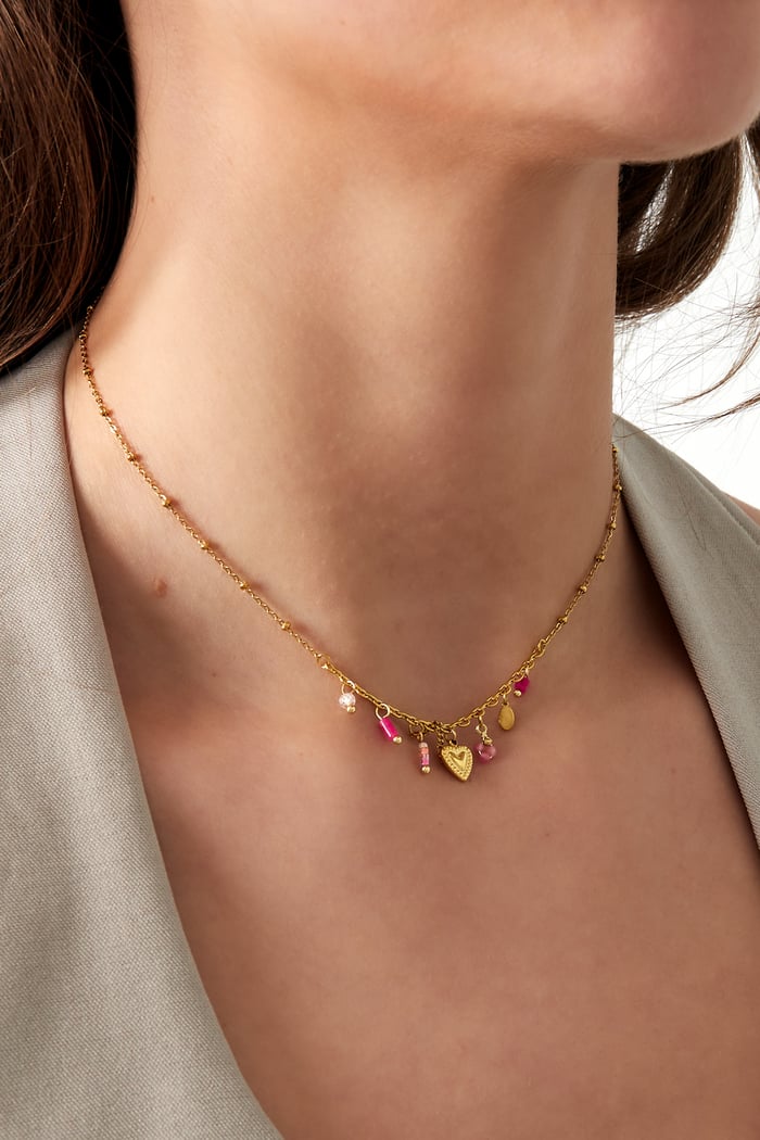 Pink fiesta ketting