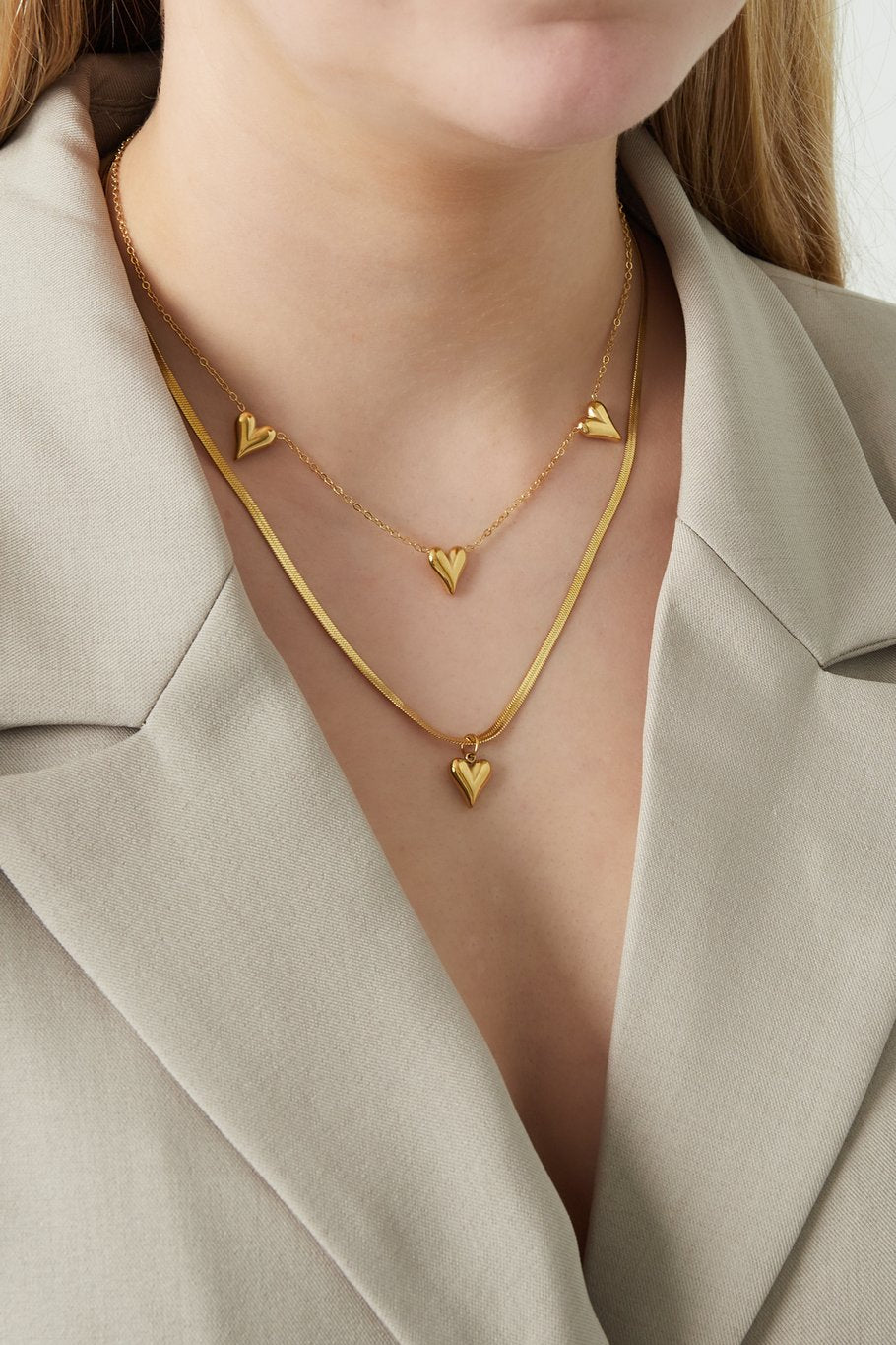 Double layerd ketting