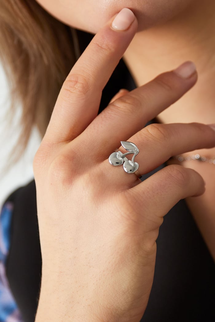Cherry Bomb Ring - Zilver