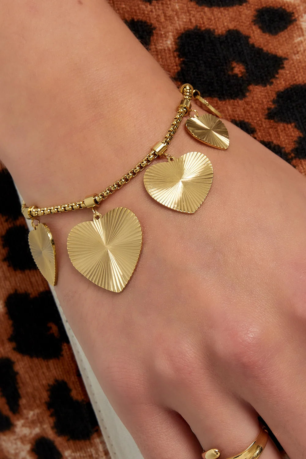 Big hearts bedelarmband