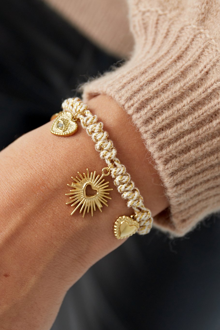 Linked in love armband