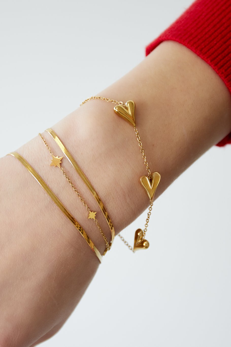 Triple heart armband