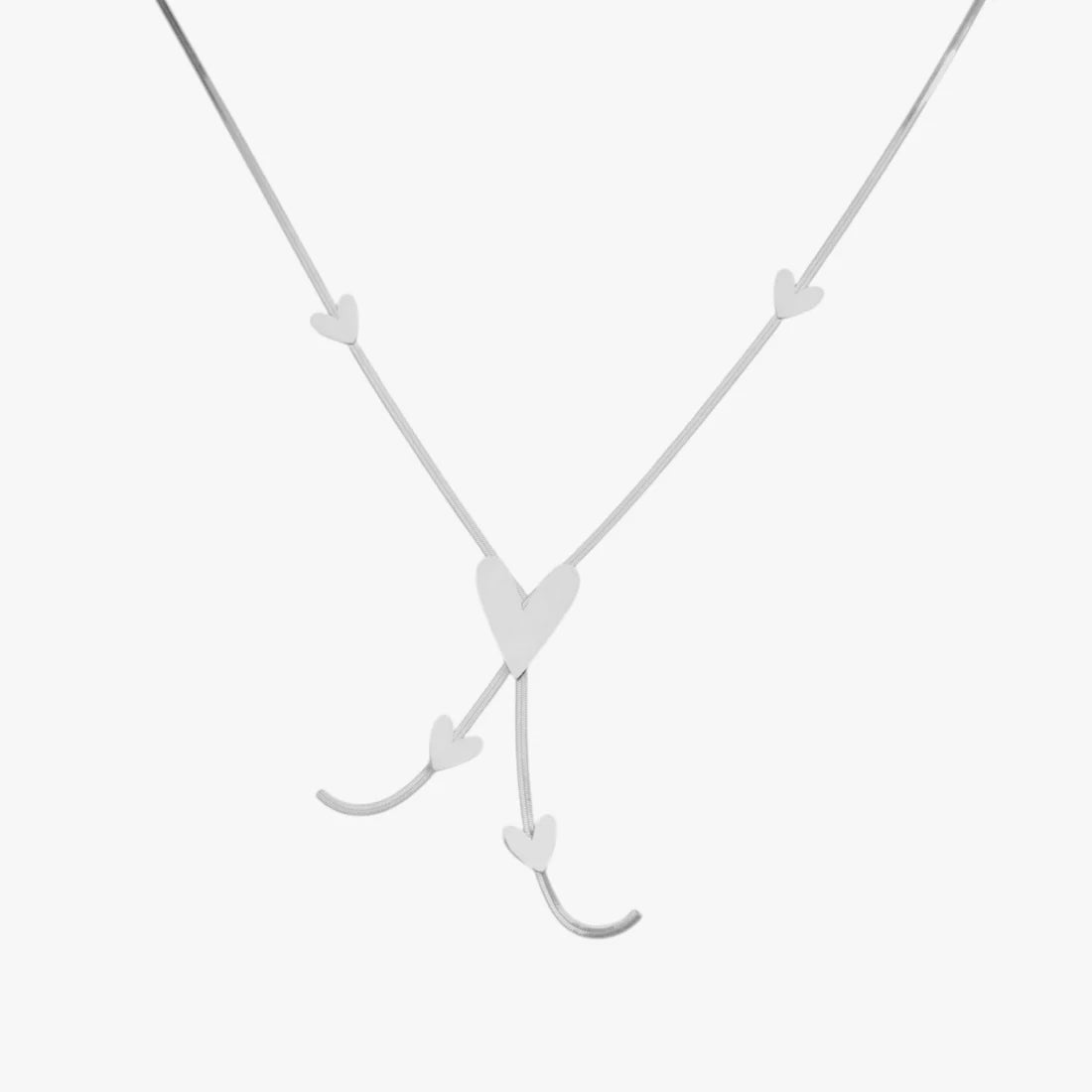 Multi hearts lange ketting