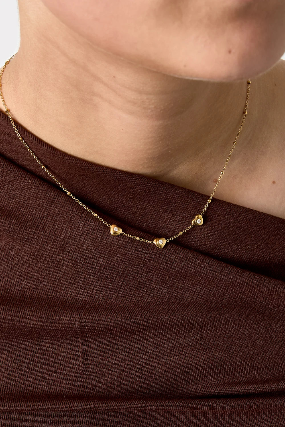 Simple hearts ketting