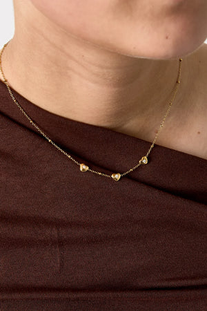 Simple hearts ketting