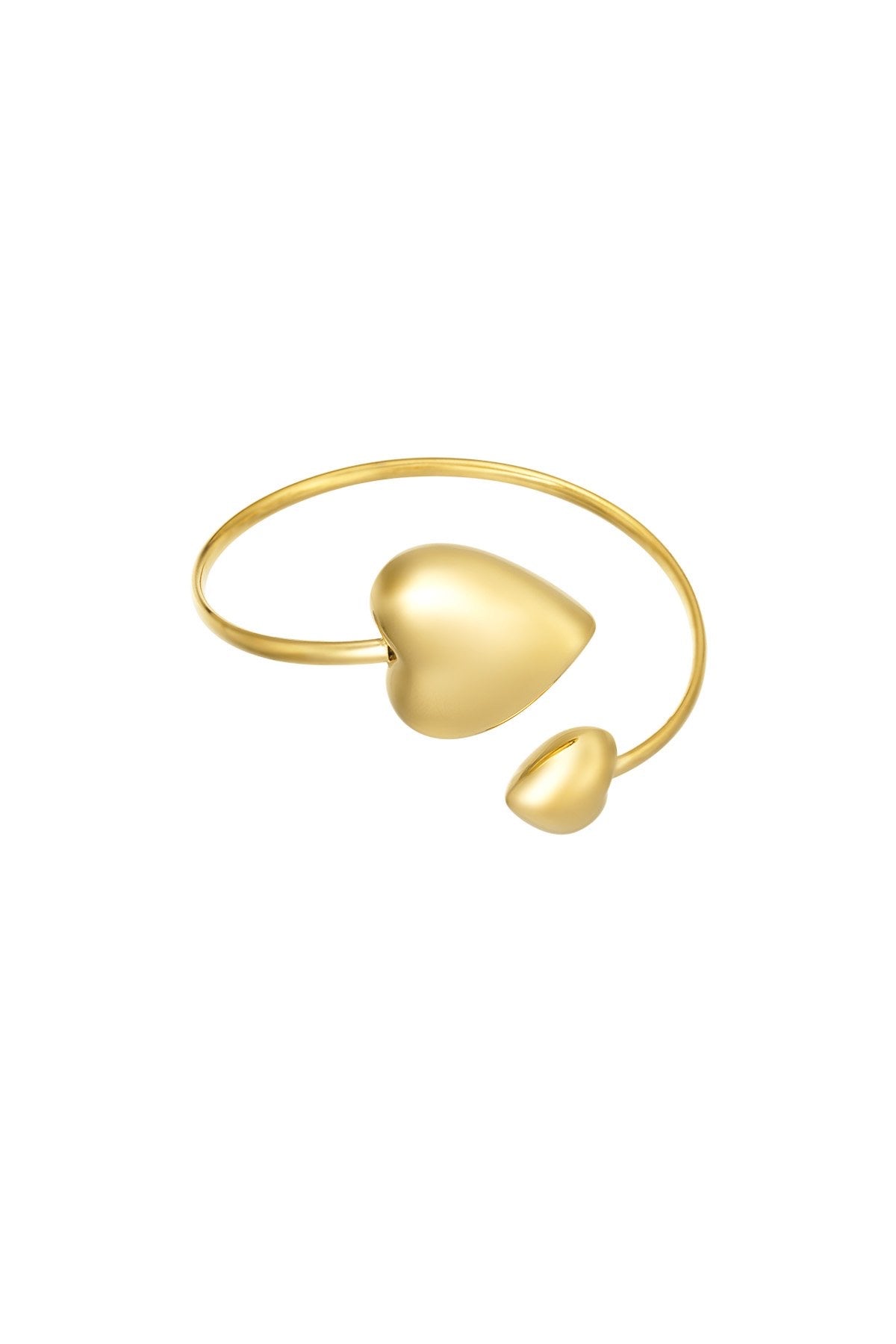 Dual heart bangle