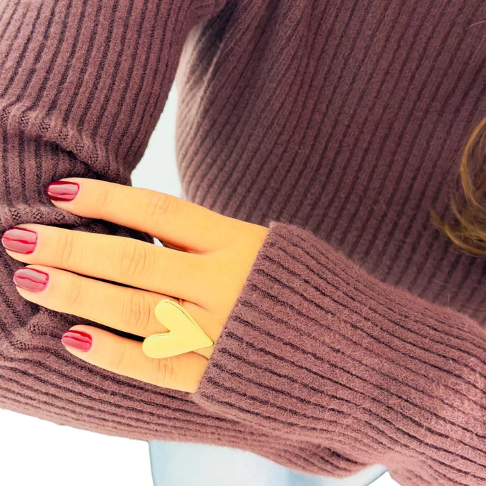 Big heart ring