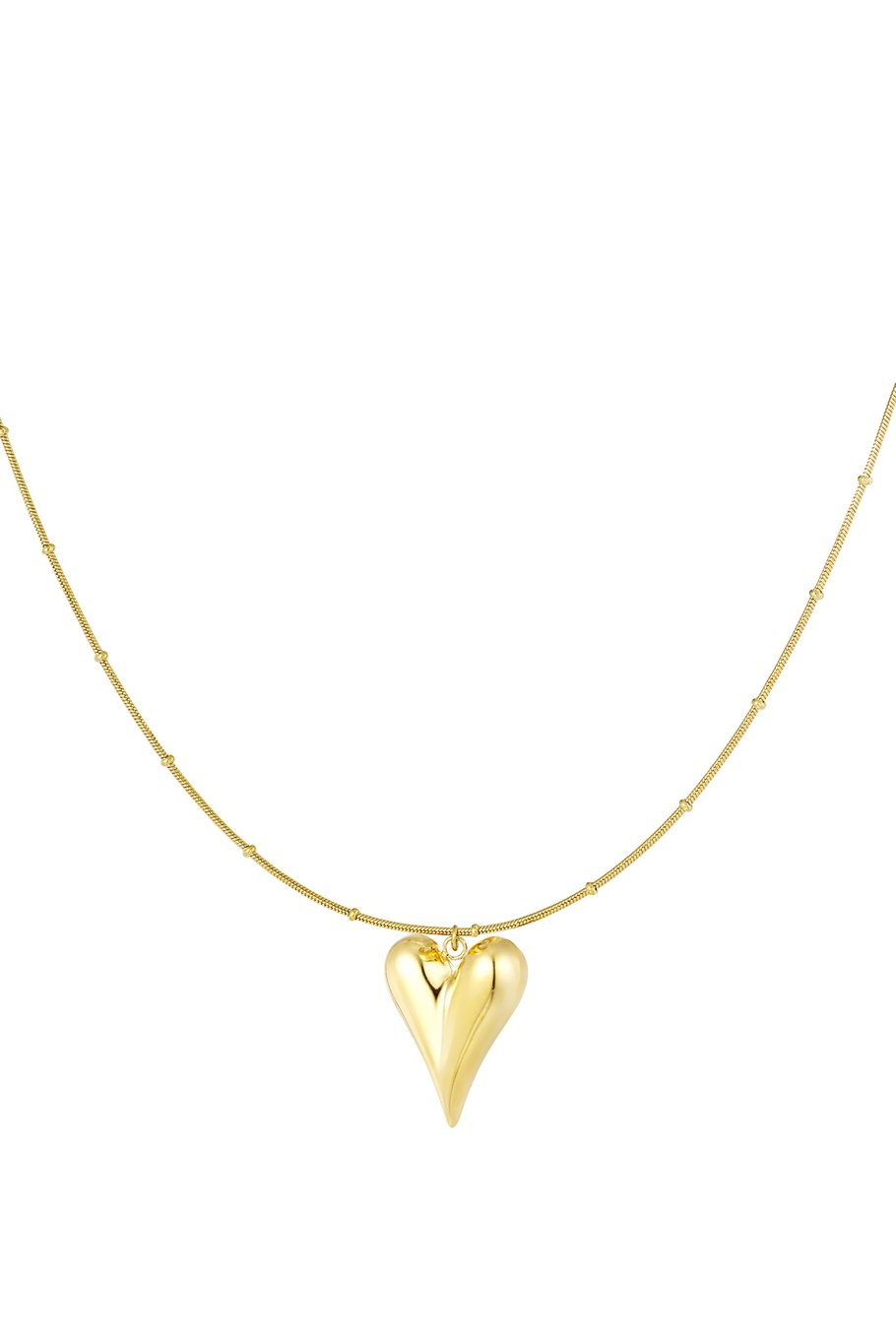 Long heart ketting