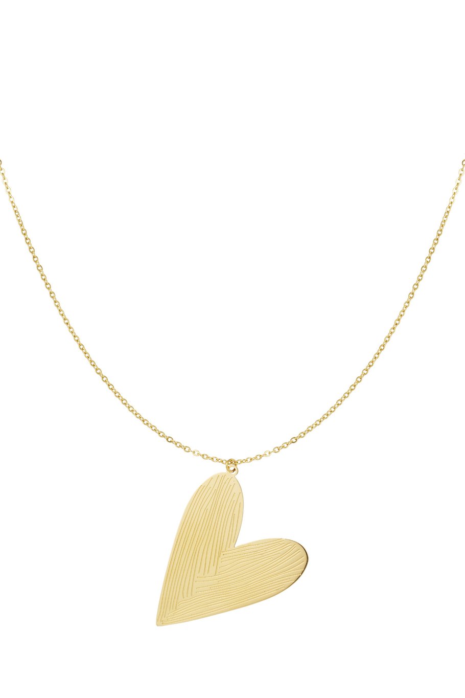 Lange ketting schuin hart