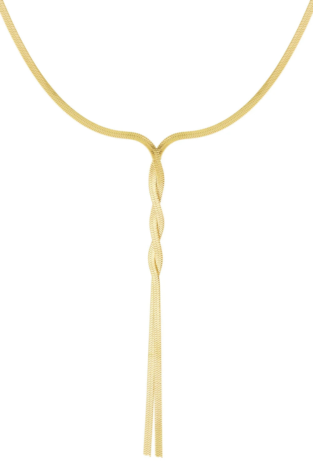 Lange twisted snake ketting