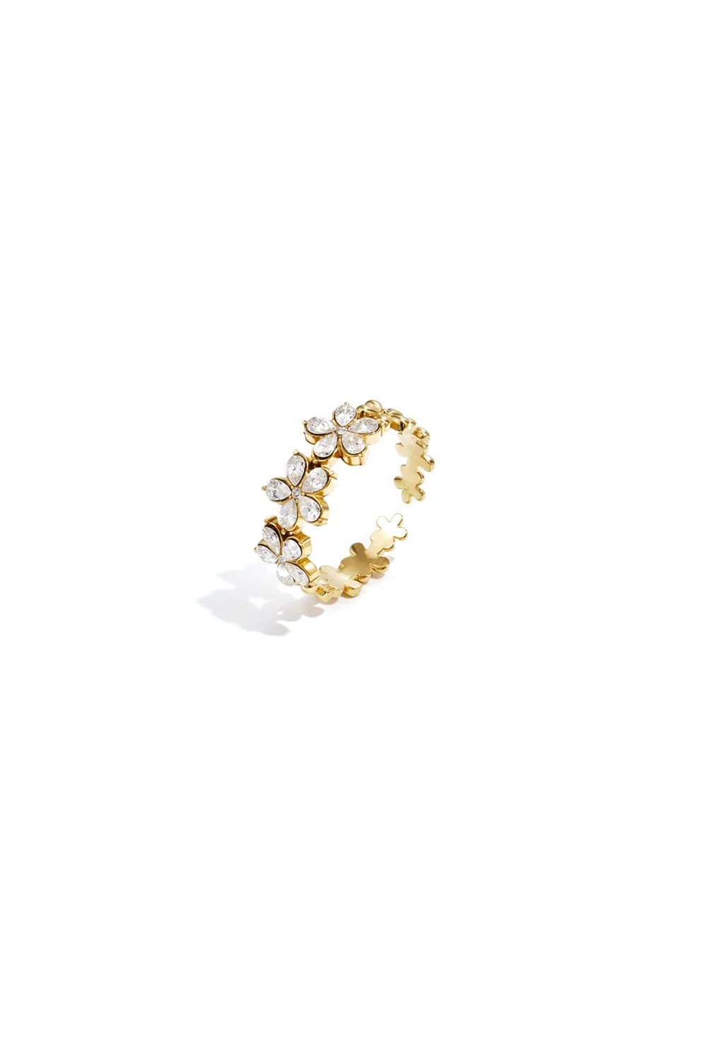 Sparkly flowers ring