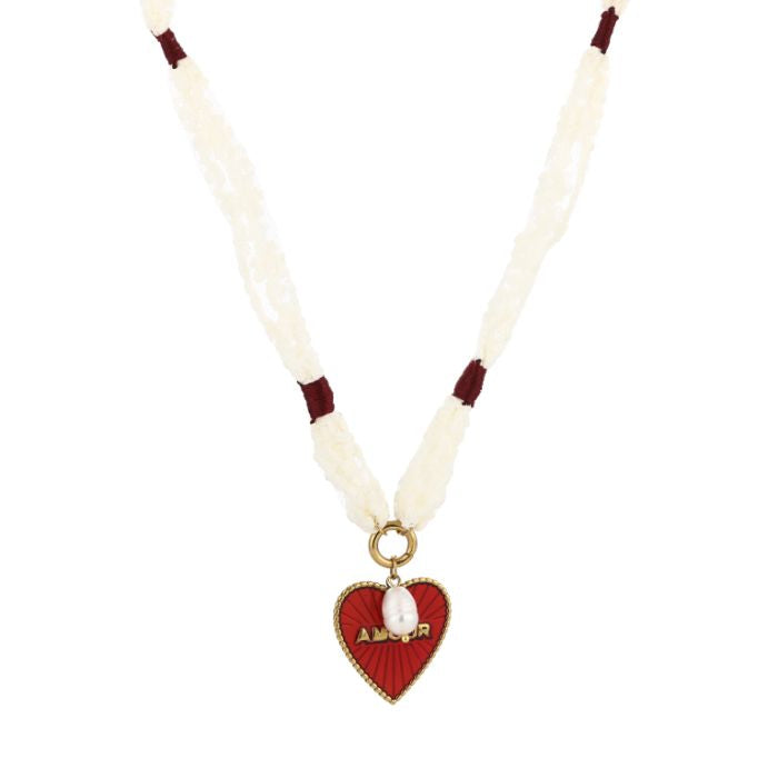 Stoffen ketting amour