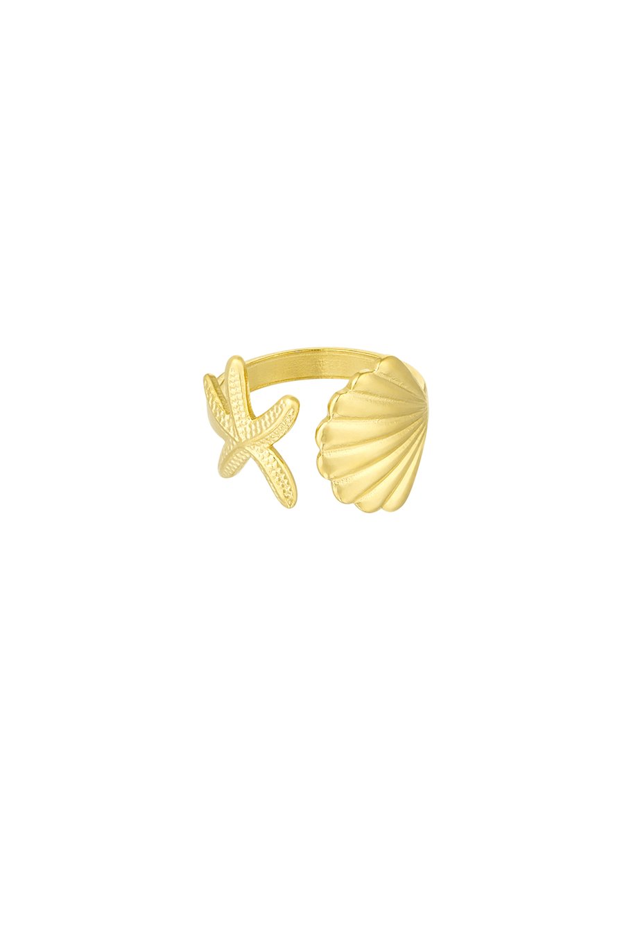 Sea shell vibes ring