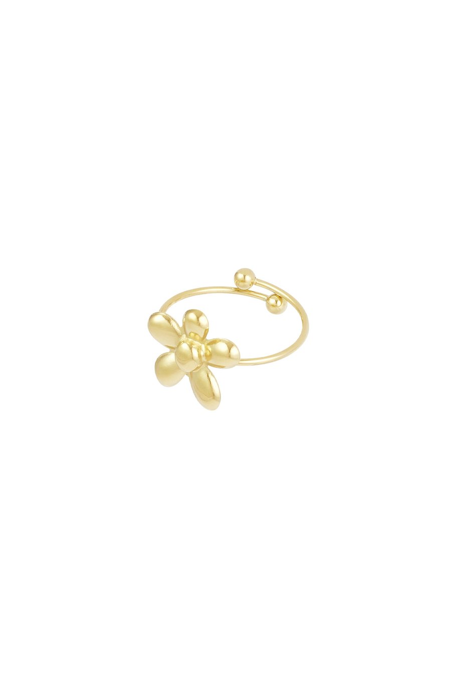 Puffy flower ring