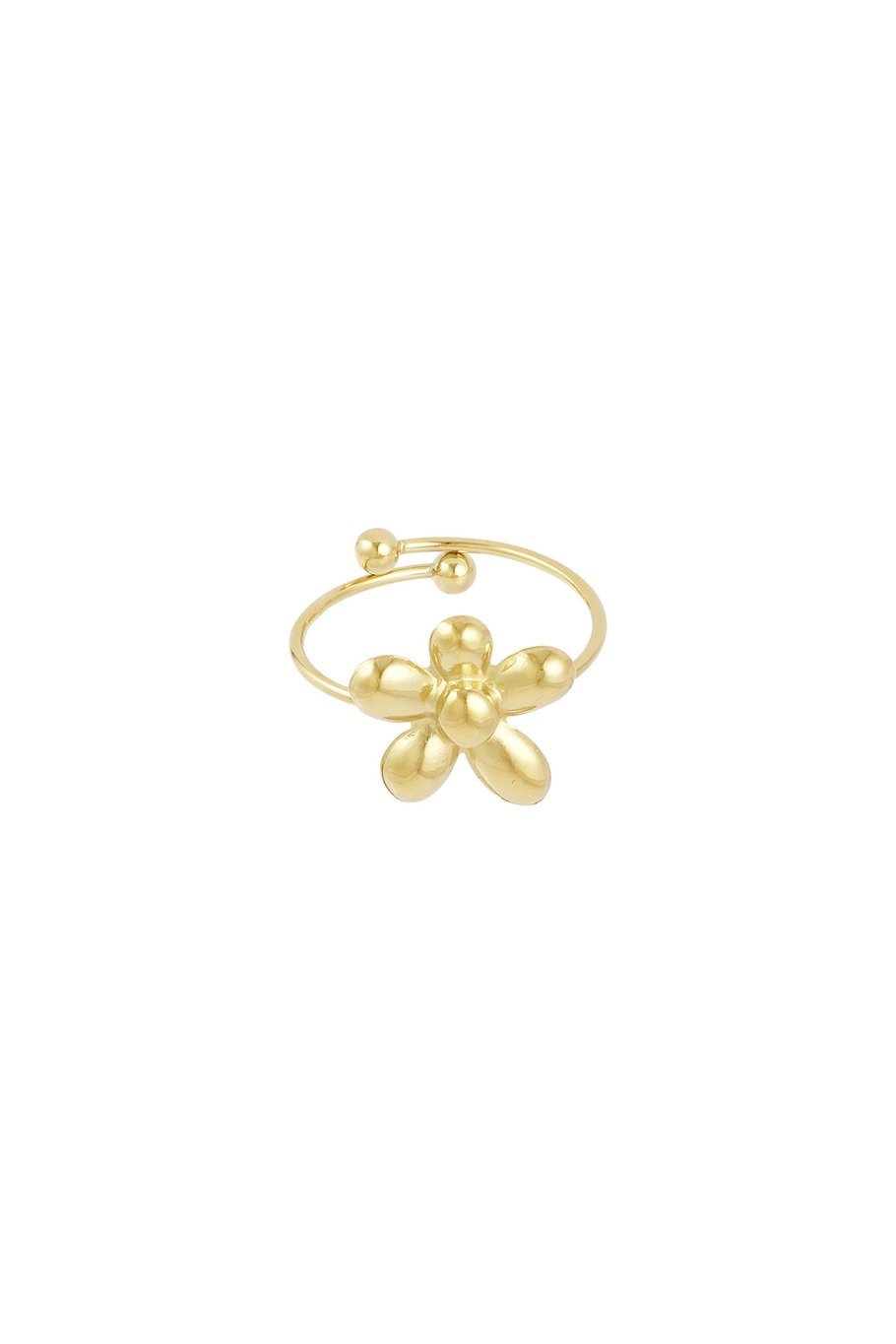 Puffy flower ring
