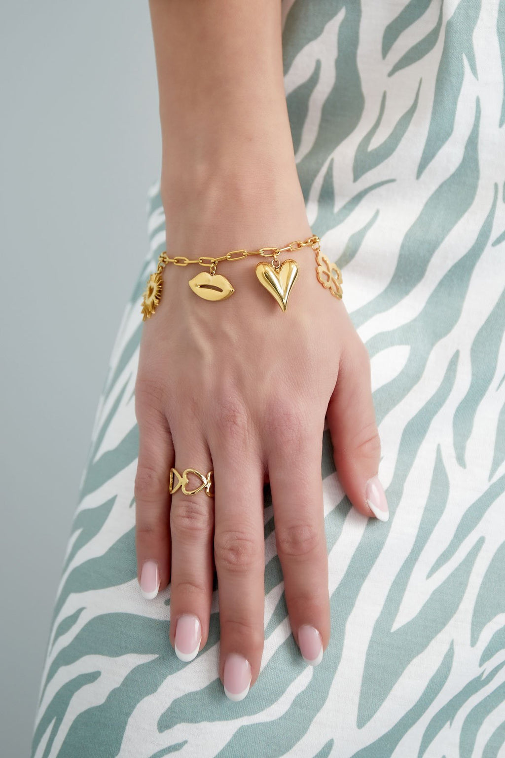 Big heart bedelarmband