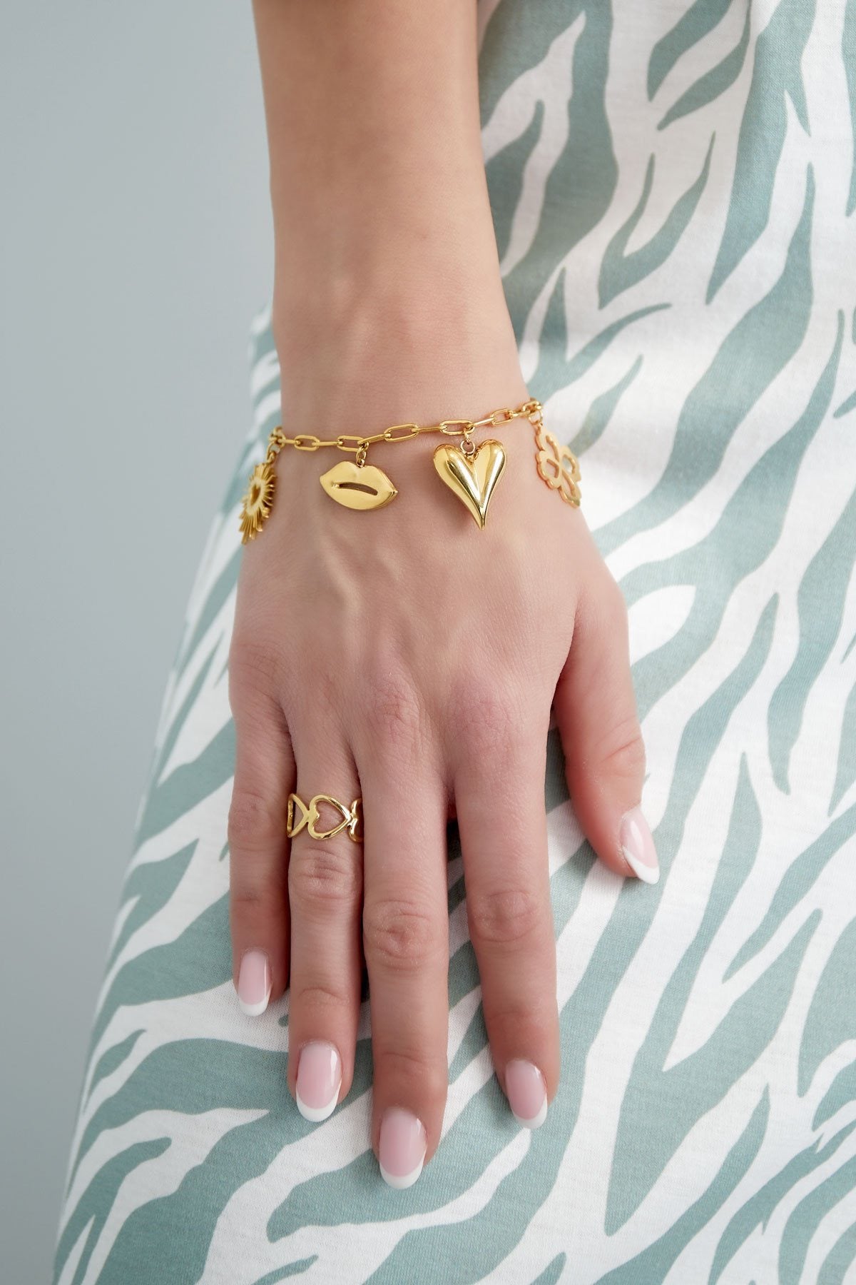 Big heart bedelarmband
