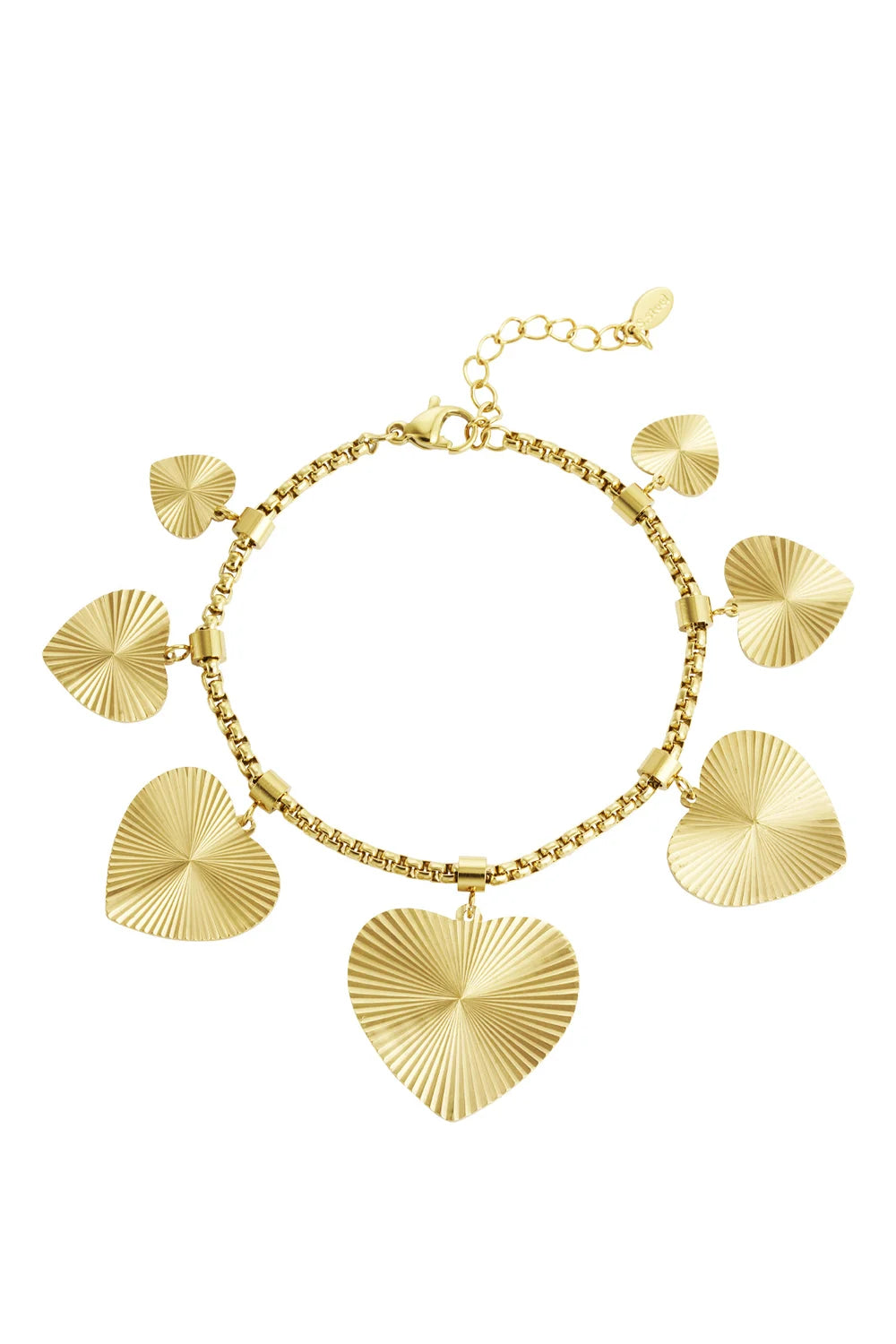 Big hearts bedelarmband