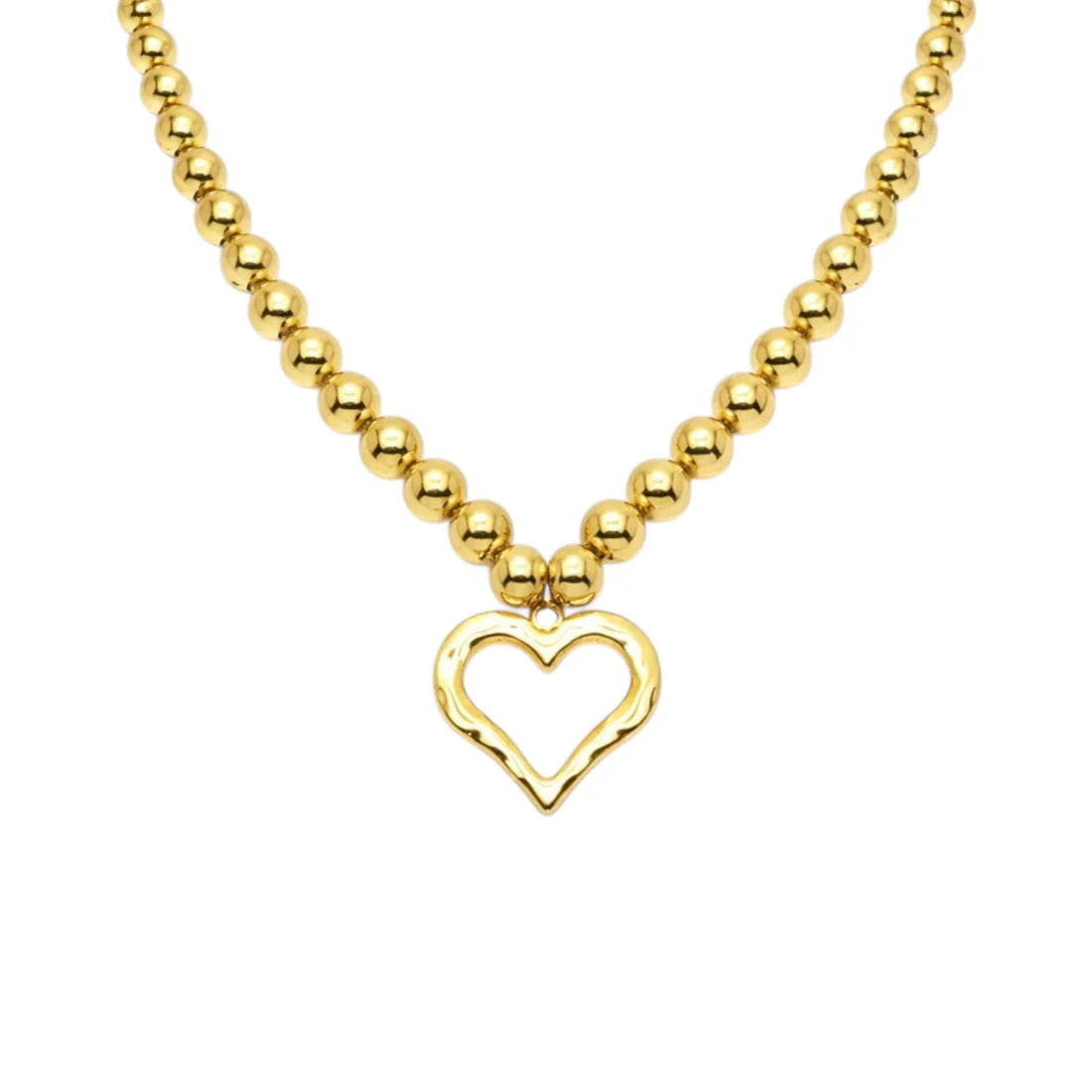 Heart beads ketting