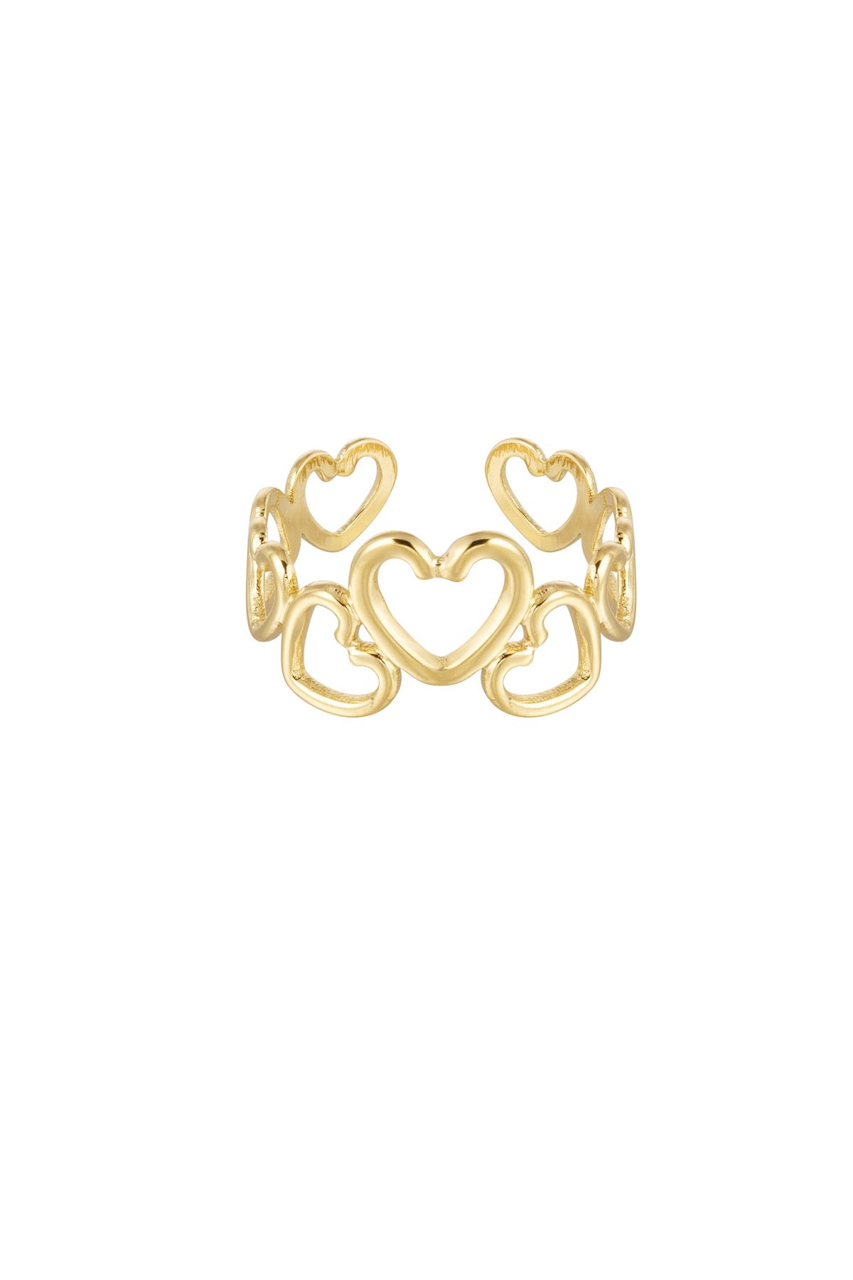Multi hearts ring