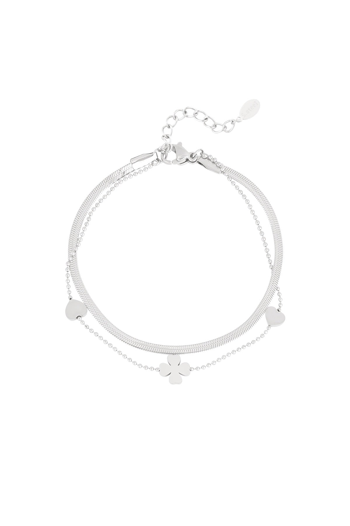 Clover heart armband