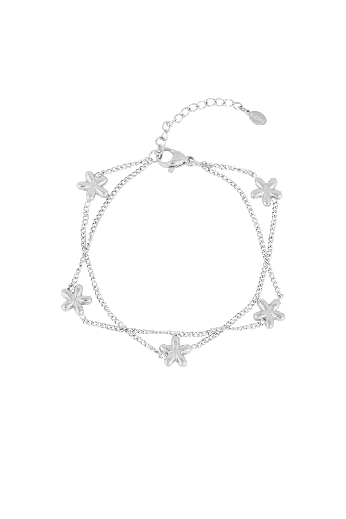 Double flowers armband