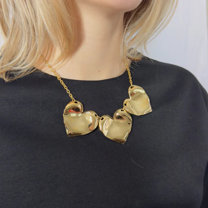 Statement triple love ketting