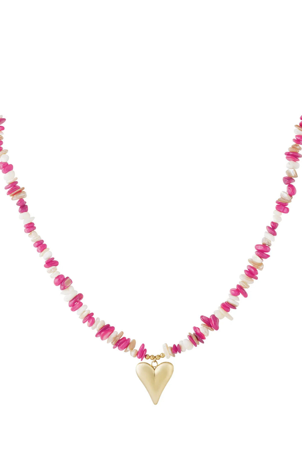 Pink hearts ketting