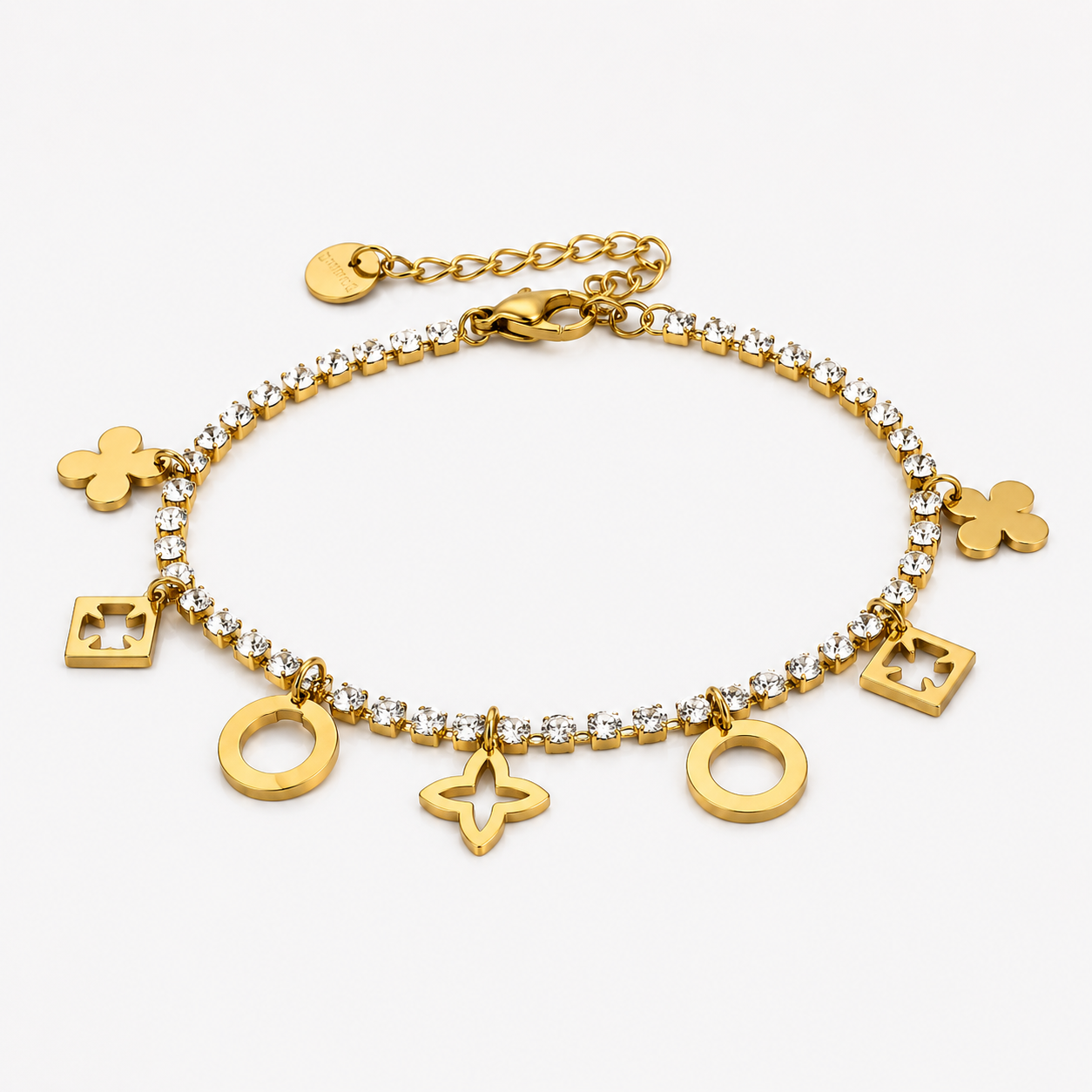 Strass bedel armband