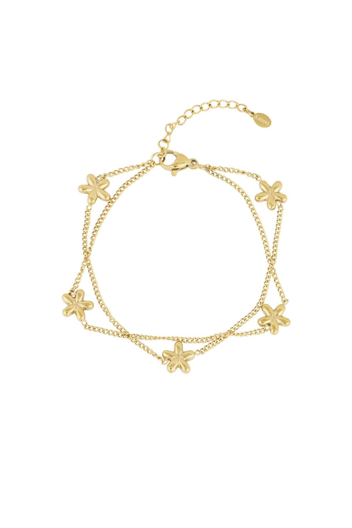 Double flowers armband