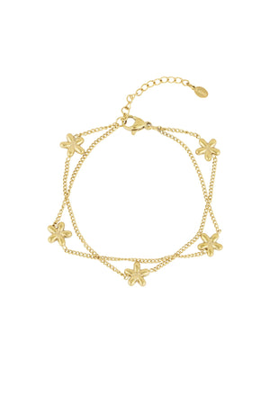 Double flowers armband