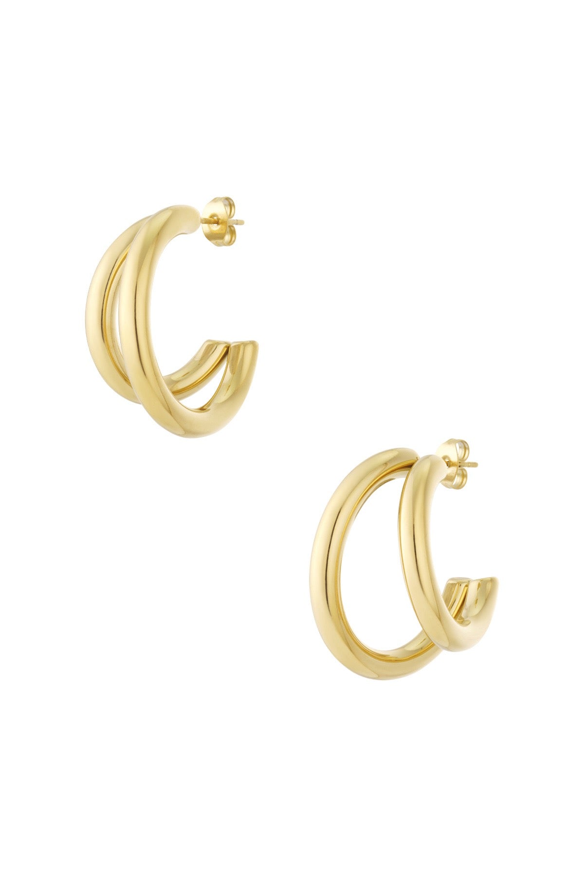 Small double hoops