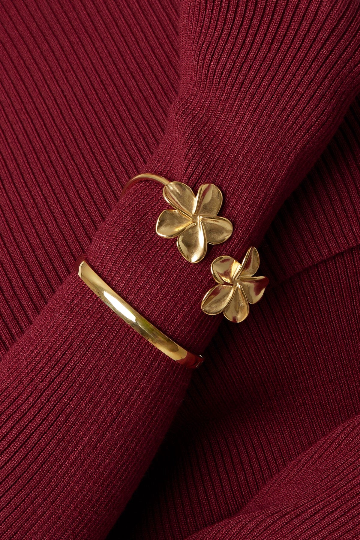 Flower duo bangle