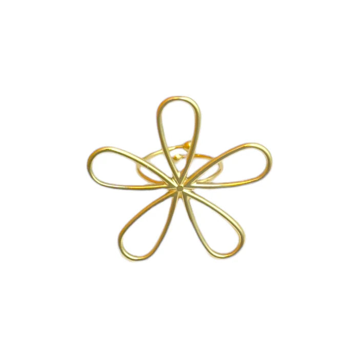 Open flower ring