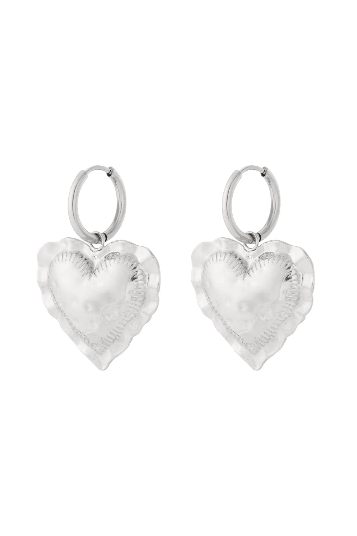 Chunky hearts oorbellen