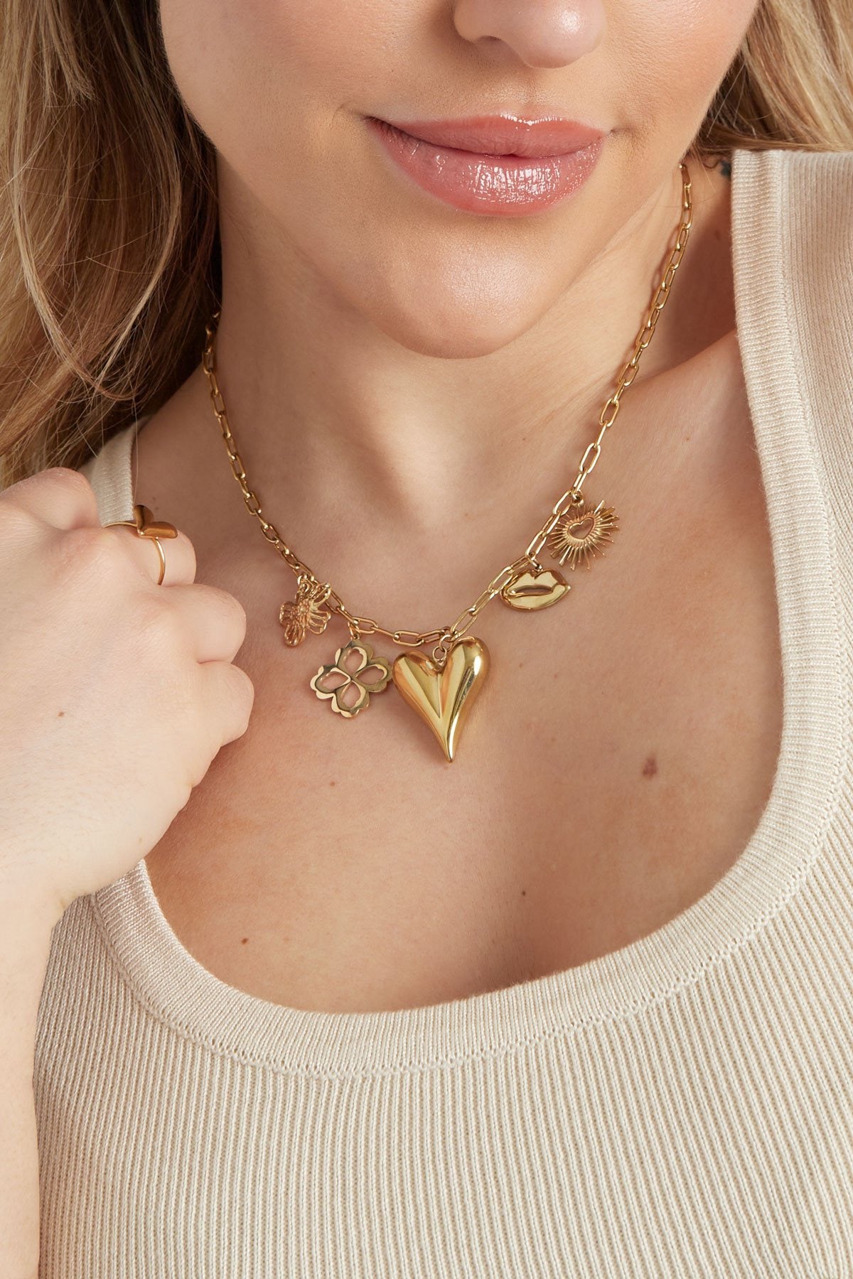 Big heart bedelketting