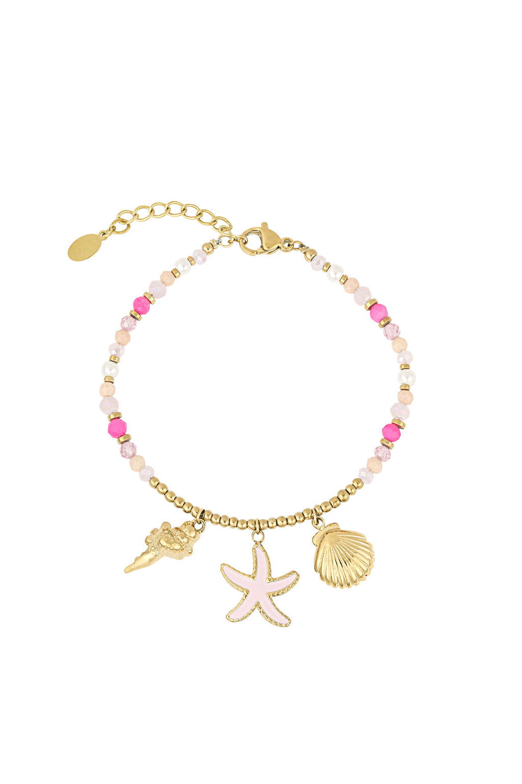 Pink beach armband