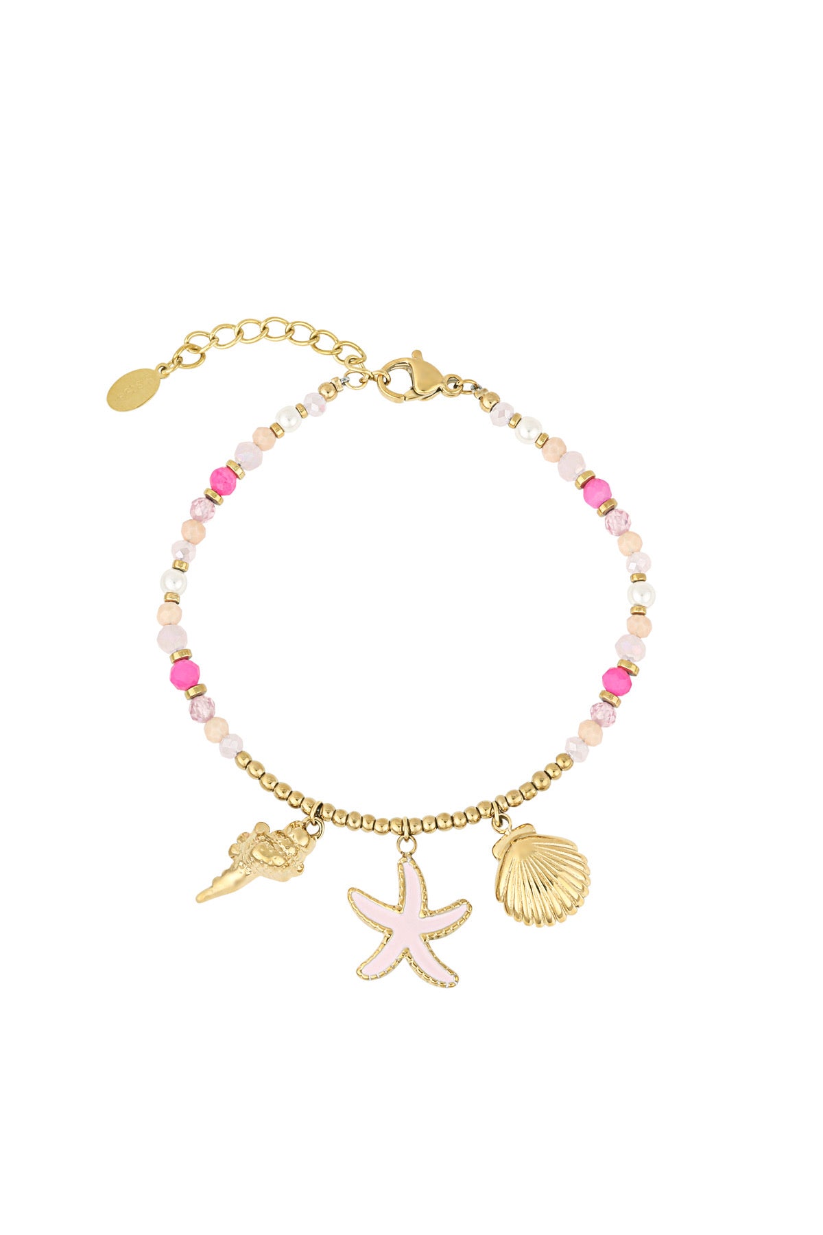 Pink beach armband