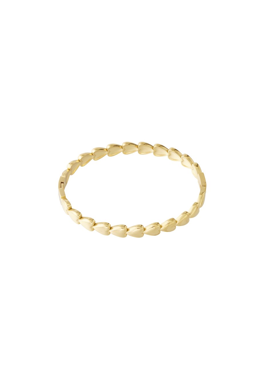 Connected hearts bangle