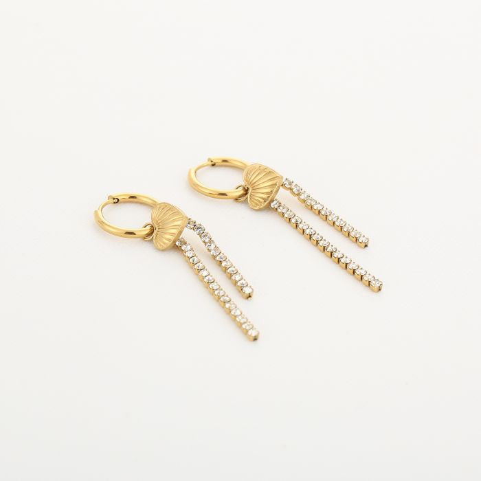 Shining hearts oorbellen