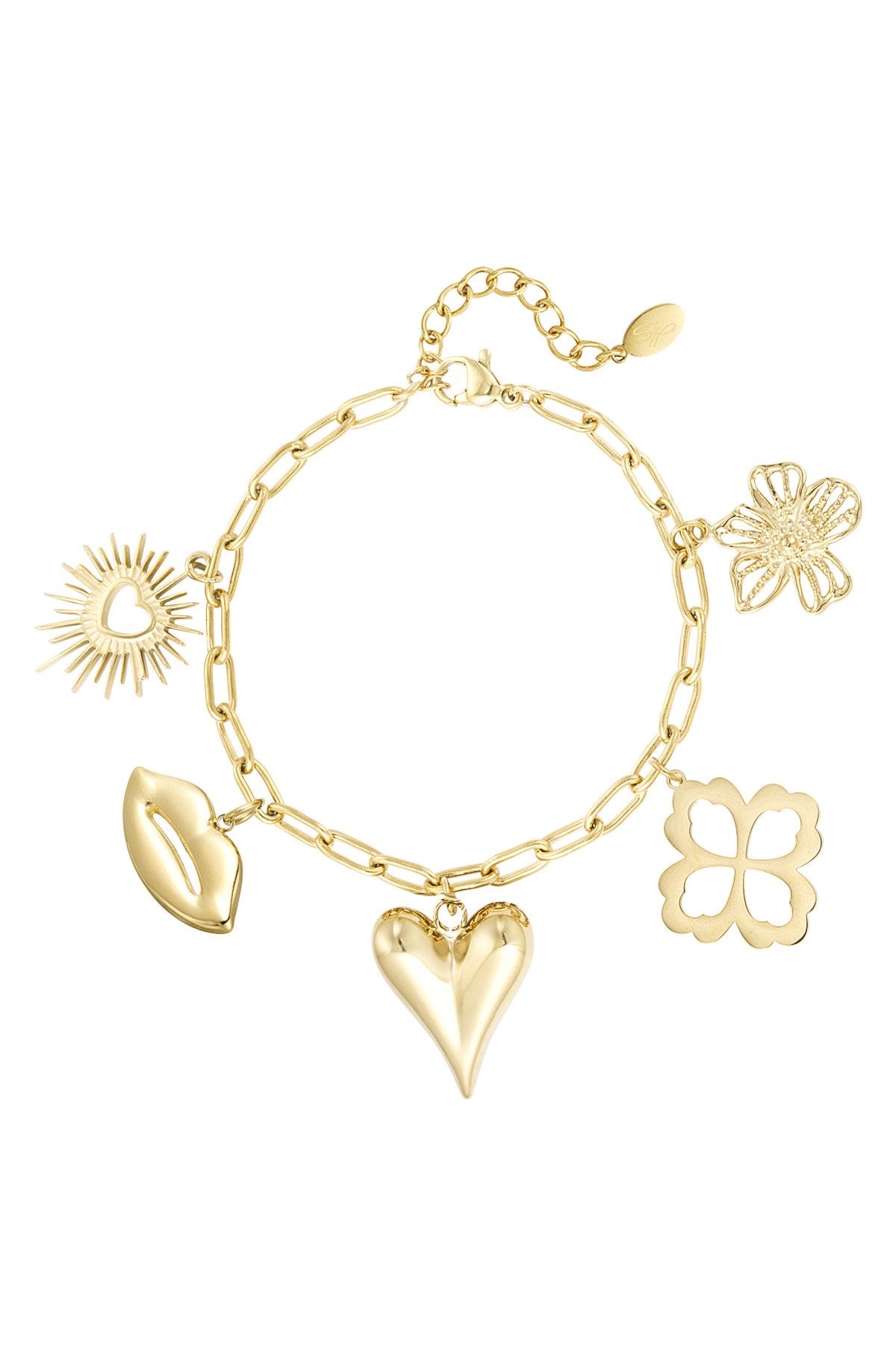 Big heart bedelarmband
