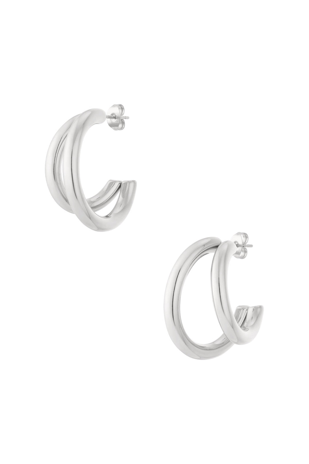 Small double hoops