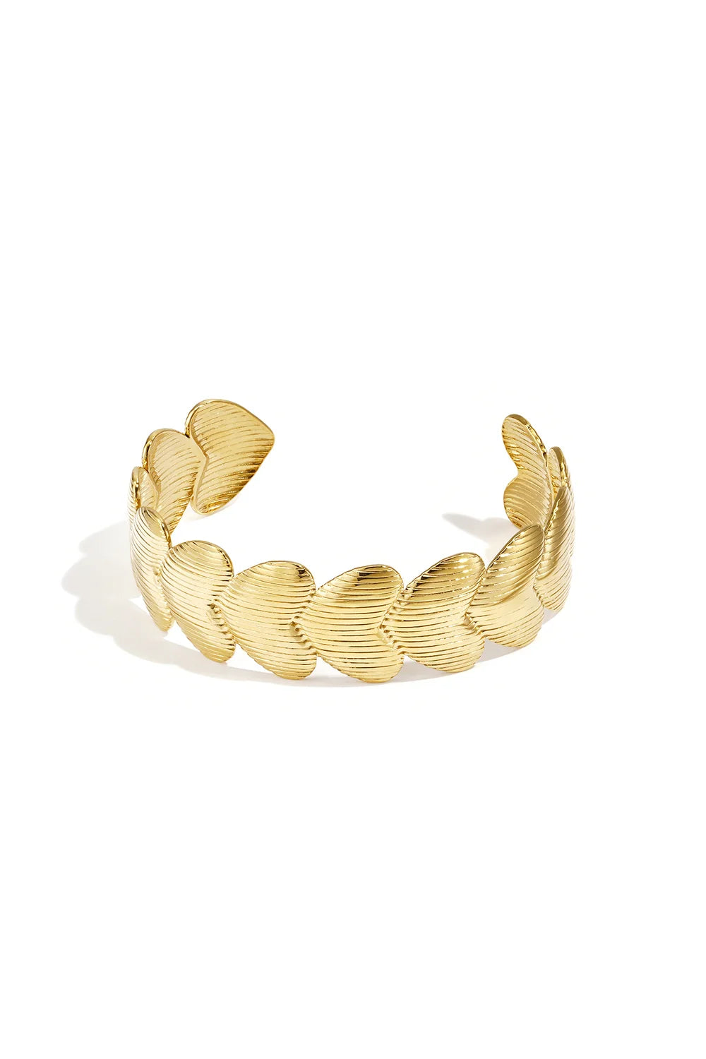 Striped hearts bangle