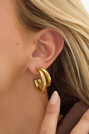 Small double hoops